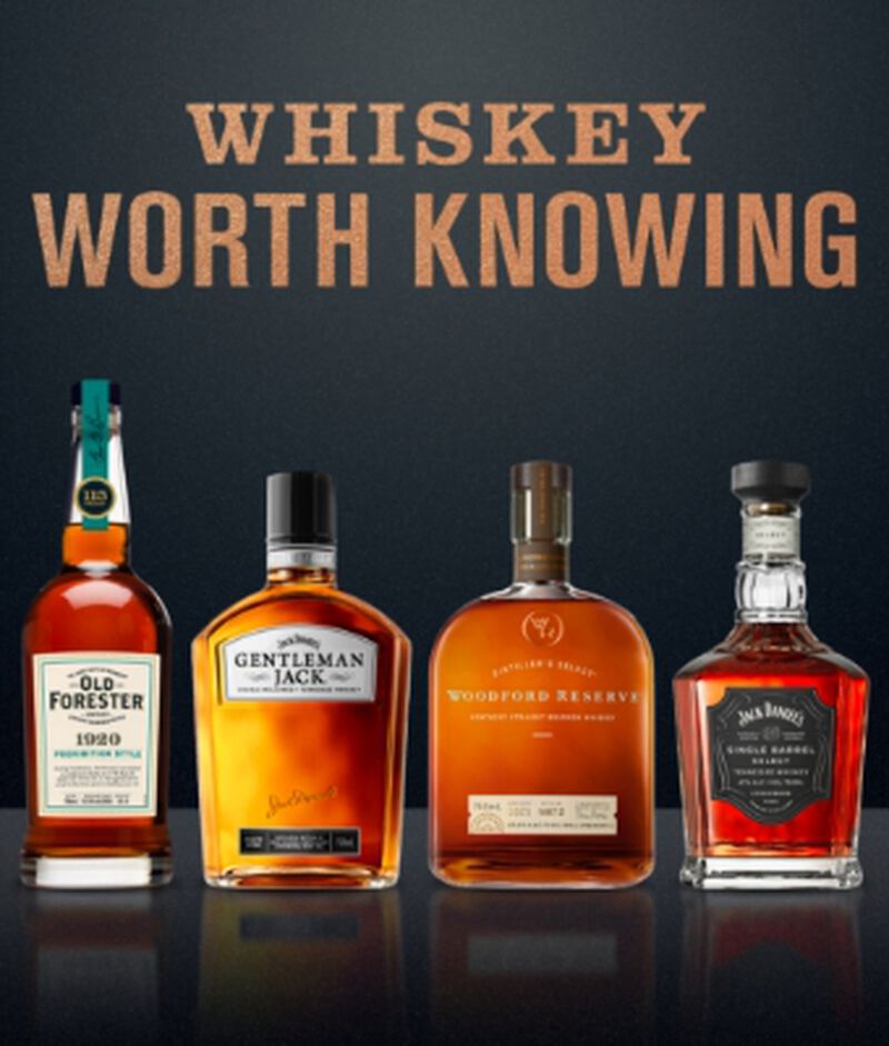 A lineup of Brown Forman's Whiskey Worth Knowing