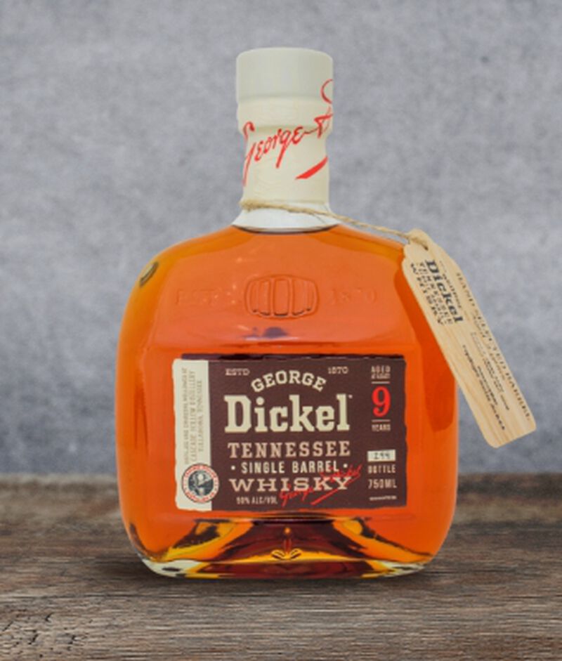 Bottle of George Dickel 9 Year Old Single Barrel S1B44