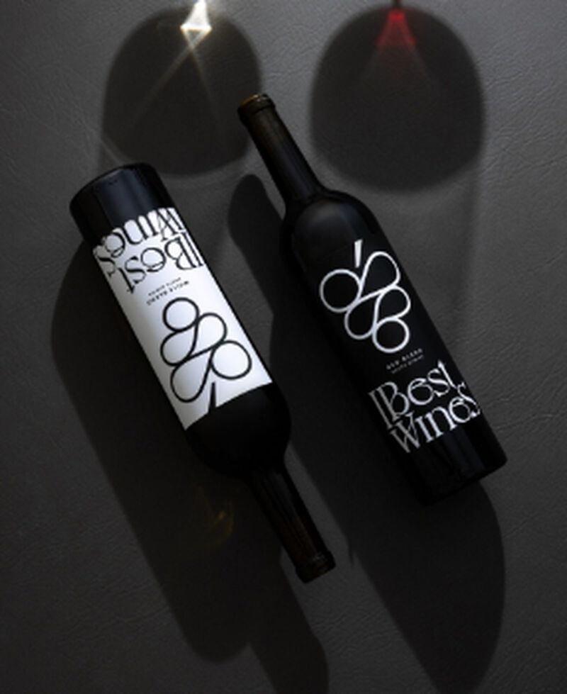 Bottle of Ibest Wines red and white blend
