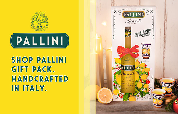 Pallini Limoncello + Glass 50cl