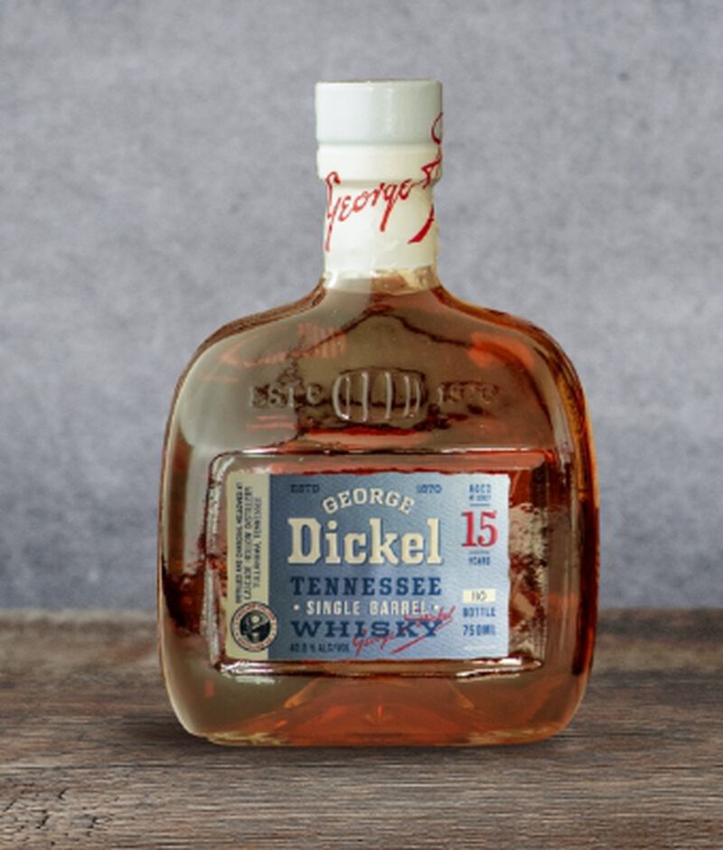 Bottle of George Dickel 15 Year Old Single Barrel S1B43