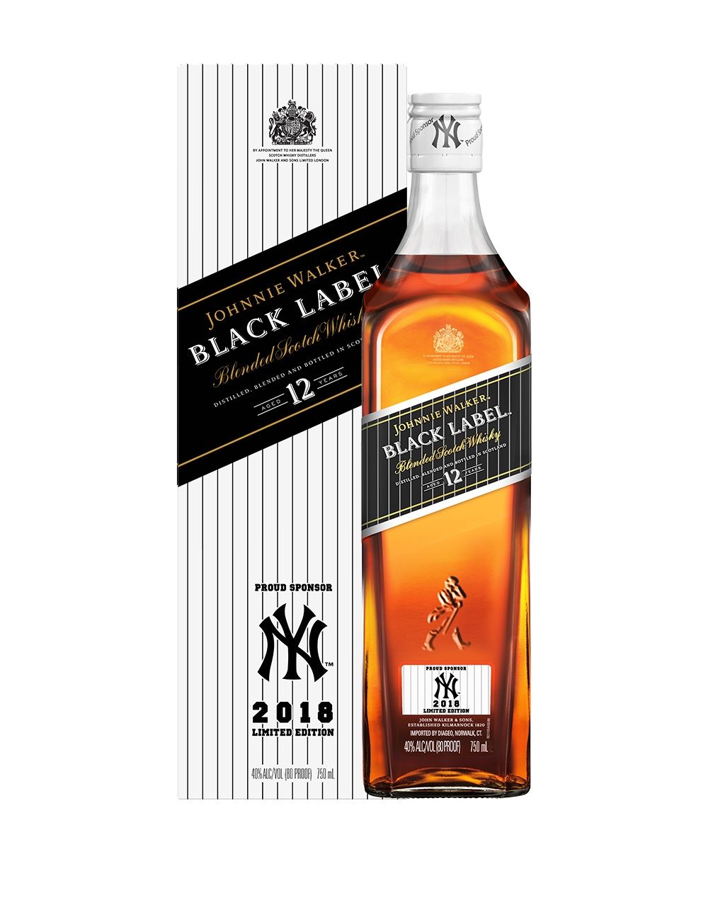 Johnnie Walker Black Label - Yankees 2018 Limited Edition Design |  ReserveBar