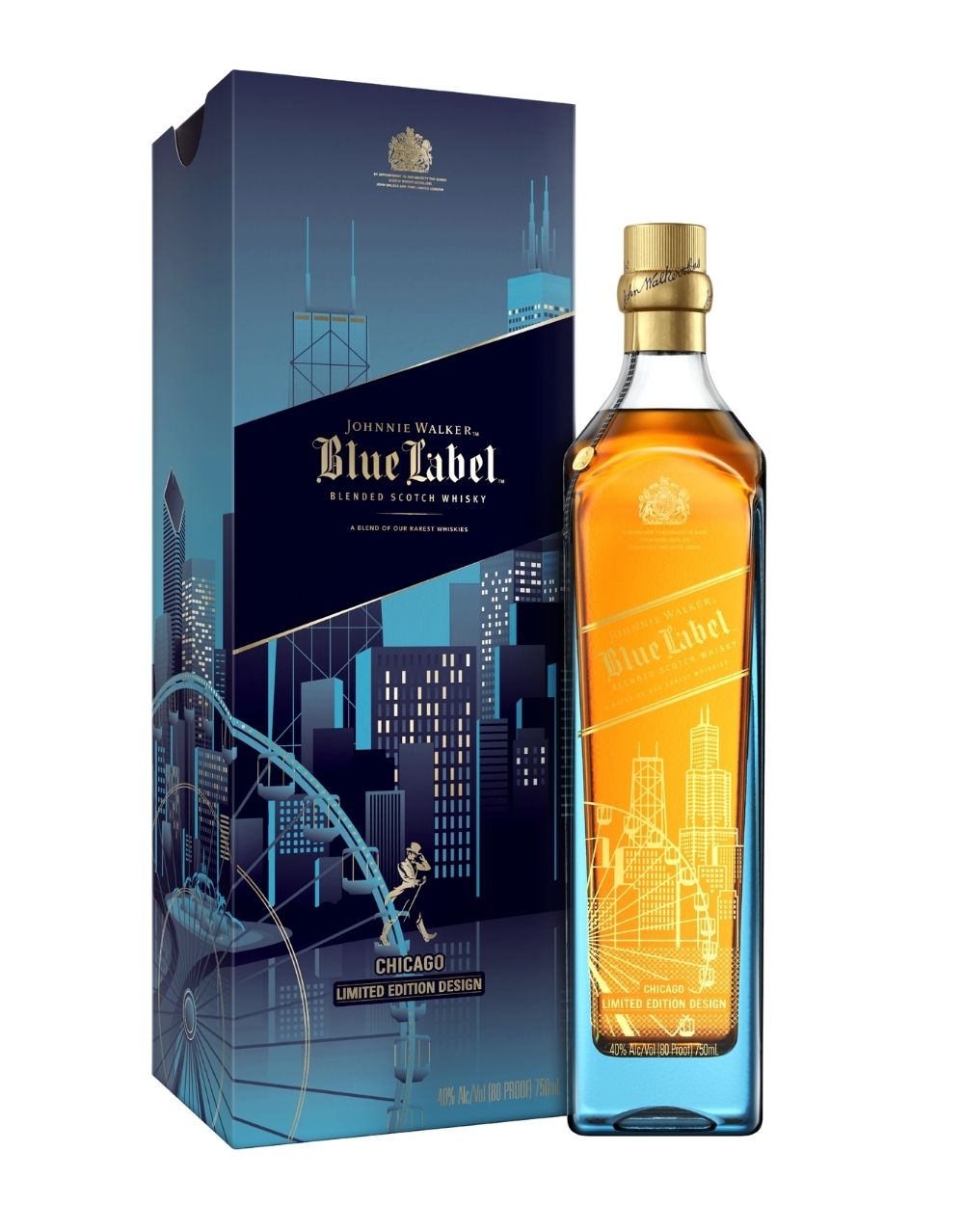 Continentaal logo nemen Johnnie Walker Blue Label Blended Scotch Whisky, Chicago | ReserveBar