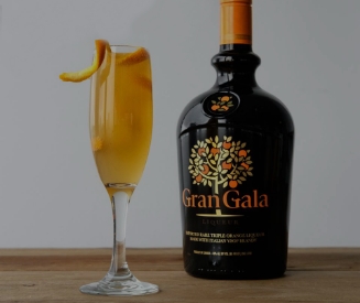 A bottle of Gran Gala Triple Orange Liqueur
